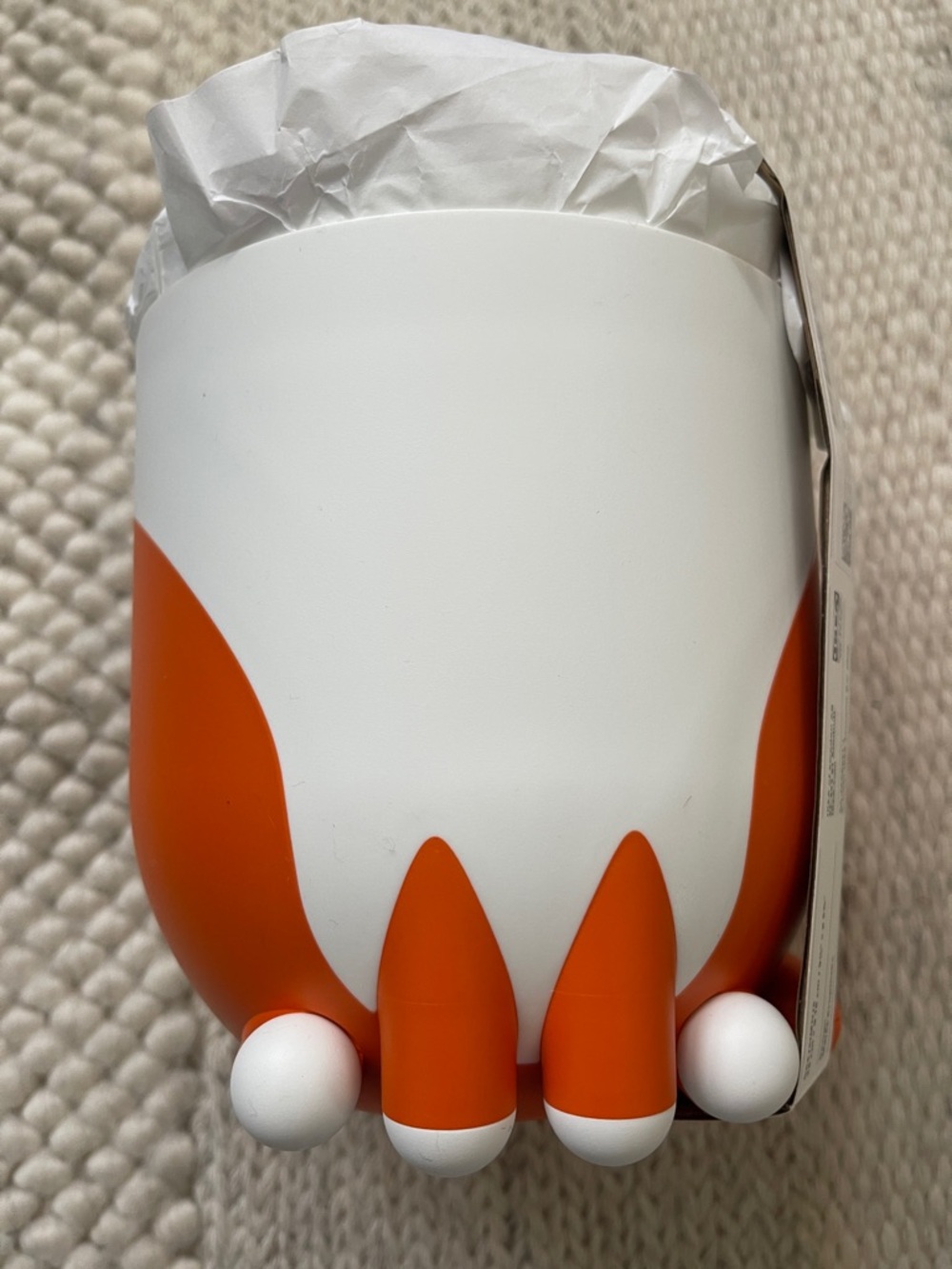 Ikea Orange/White Cat Container - Picture 6 of 10